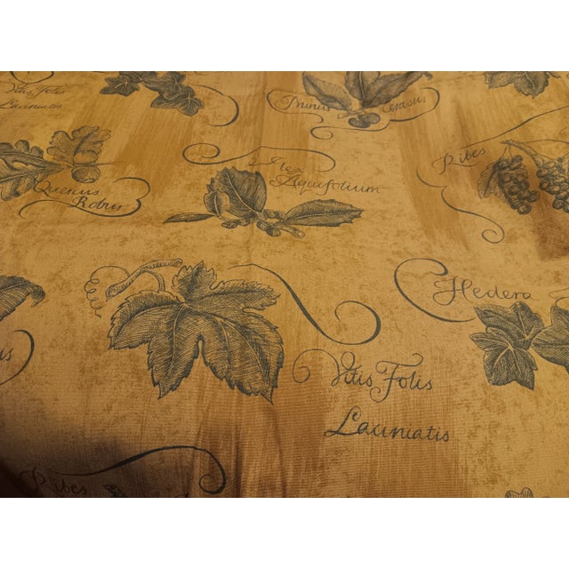 Greatly reduced to maximum discount. Green botanics with script Latin names n Beige patterned (thus the darker...