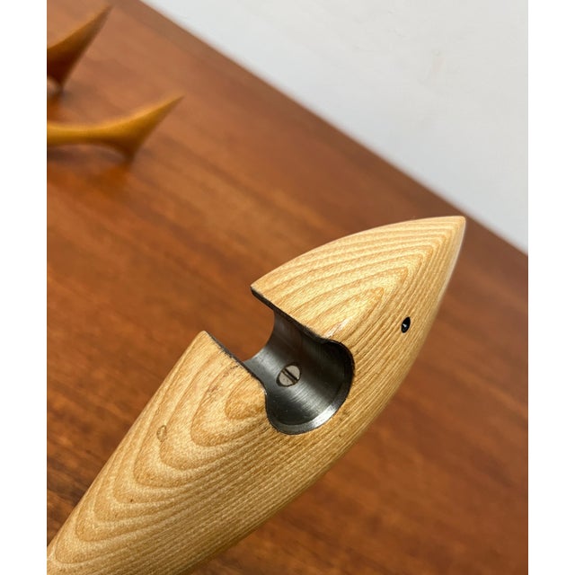 Wood Mid-Century Wooden Fish Bottle Openers, 1960s, Set of 3 For Sale - Image 7 of 17