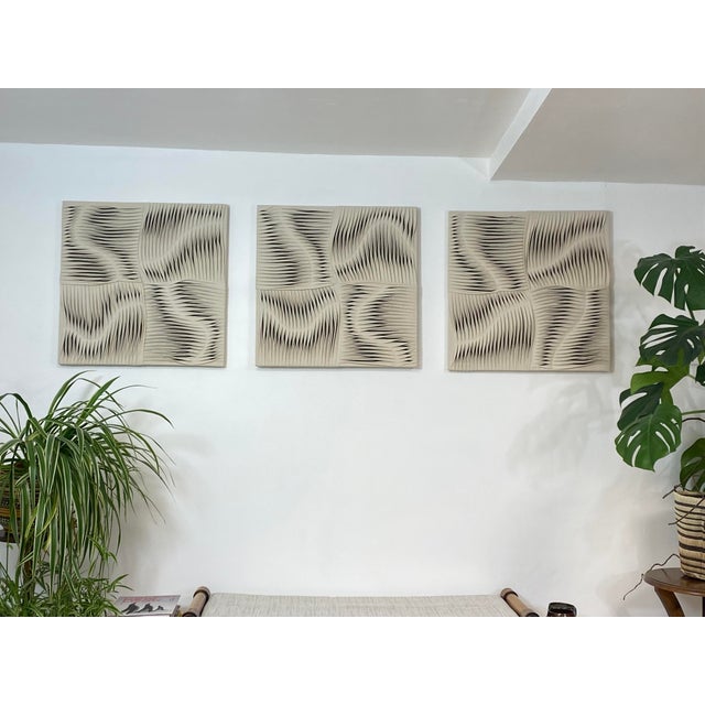 Milk and Chocolate, 2000s, Textile Artworks, Set of 3 For Sale - Image 13 of 17