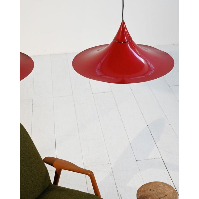 Fog & Mørup Hanging Lamps by Claus Bonderup and Torsten Thorup for Fog & Mørup, 1960s, Set of 2 For Sale - Image 4 of 14