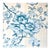 Brunschwig & Fils Blue Floral Chiltern Tring Wallpaper Hand-Printed in England - 3 Rolls For Sale
