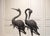 1970s Unknown, Cranes, Sweden, 1970s, Patinated Bronze, Set of 2 For Sale - Image 5 of 15