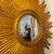 Mid-Century Modern Vintage Gilded Gold Sunburst Wall Mirror For Sale - Image 3 of 9