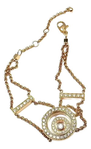 Chopard Happy Spirit Diamond Yellow Gold Bracelet