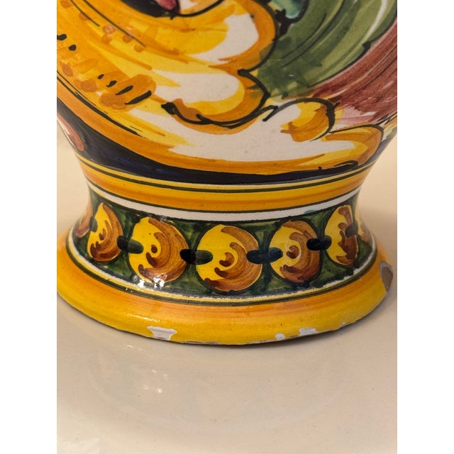 Italian Ceramicist Nereo Boaretto (1914–1977) Hand Painted Vase For Sale - Image 4 of 16