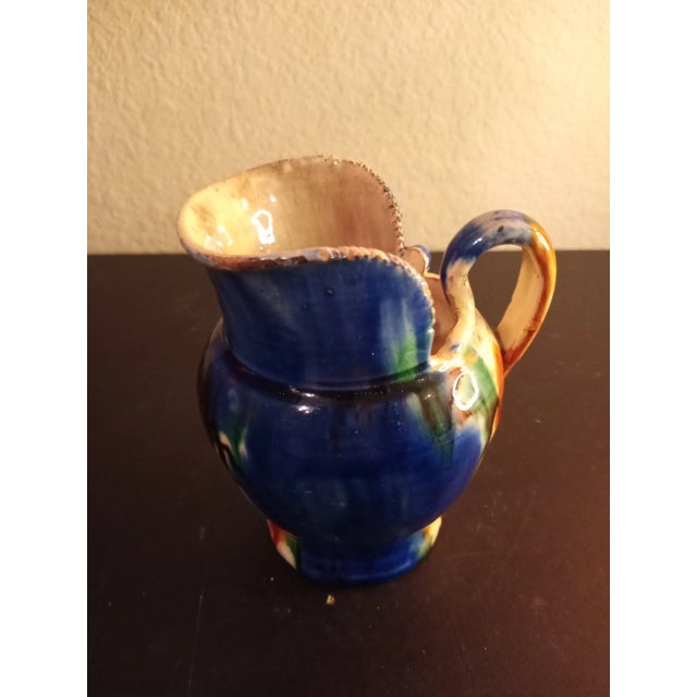 1980s Mexican Glazed Pottery Creamer For Sale In Dallas - Image 6 of 7