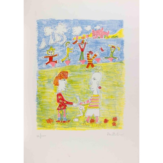 Lithograph realized in the early 1980s. Hand signed and numbered. Edition of 100. Hand signed and numbered. This piece is...