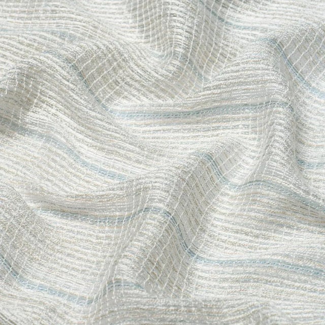 With a diaphanous indoor/outdoor striped sheer with alluring texture. It's a lightfast, long-lasting option for window...