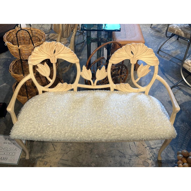 Mid-Century Modern Leaf Settee For Sale - Image 3 of 6