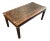 Antique Large Rectangular Carved Wood Bone Inlay Hand - Made Dining or Conference Table For Sale