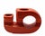 Sculptural Orange Ceramic Vase, Italy, 1970s For Sale - Image 6 of 6