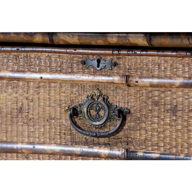 English Bamboo Dressing Table, 1870s For Sale - Image 9 of 18