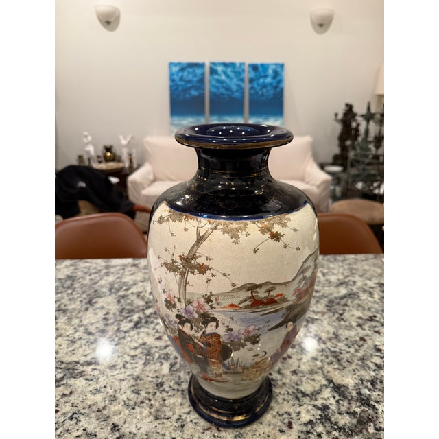 1910s Antique Japanese Satsuma Porcelain For Sale - Image 5 of 5