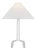 Marie Flanigan by Visual Comfort Signature Clifford Medium Table Lamp in Plaster White with Linen Shade For Sale