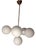 Space Age Austrian Chandelier in Brass and Glass, 1970s For Sale