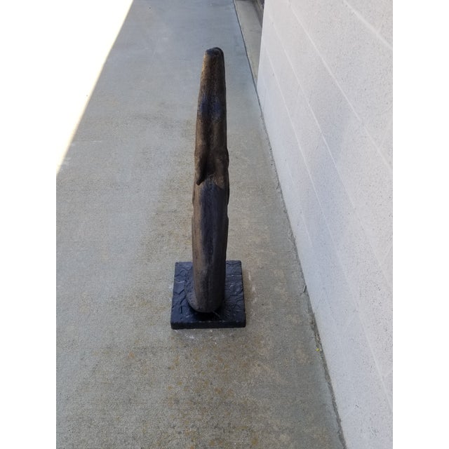 1960s Mid Century Coyote Terracotta and Cement Statue For Sale - Image 5 of 11