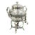 Antique Victorian Silver Plated Hand Hammered Samovar Coffee Pot Warmer For Sale