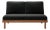 Rishon Teak Outdoor Love Seat - Canvas Black For Sale