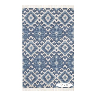 Dash & Albert by Annie Selke Marmara Kilim Woven Cotton Rug, 7' 6" x 9' 6" For Sale