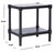 Coastal Rafiki Rectangle Accent Table in Black For Sale - Image 3 of 8