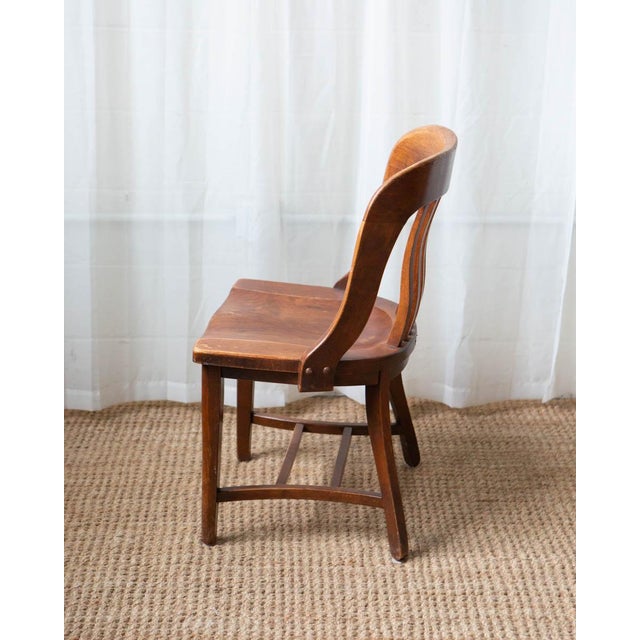 1930s 1930s Oak Banker's Chair For Sale - Image 5 of 10