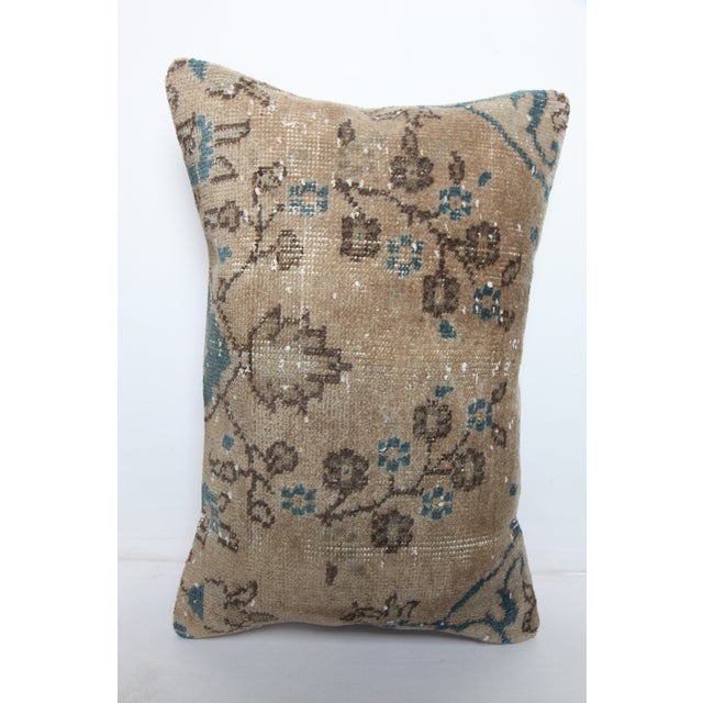 Contemporary Vintage Authentic Rug Pillow Cushion Cover -16'' X 24'' For Sale - Image 3 of 10