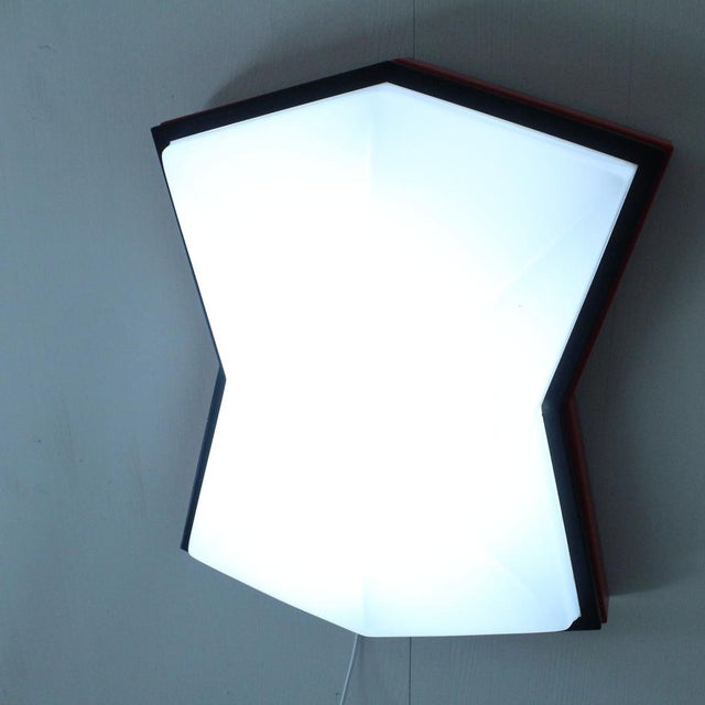 Space Age Style Red Ceiling Light, 1980 For Sale - Image 11 of 13