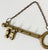 Mid 20th Century Vintage Brass Key Motif Wall Hook For Sale - Image 5 of 5
