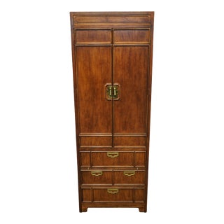 Thomasville Furniture Mystique Collection Asian Chinoiserie 28" Wall Unit / Pier Cabinet 15511-385 For Sale