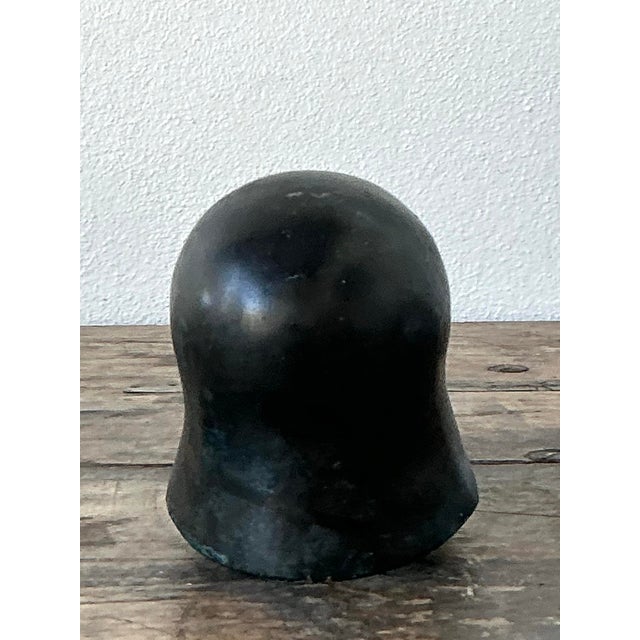 Vintage Patinated Corinthian Greek Helmet For Sale - Image 12 of 12