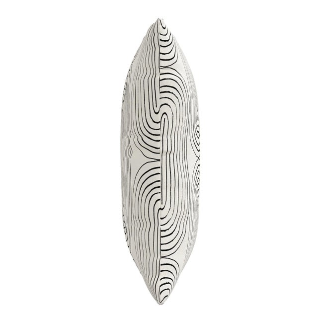 20" Outdoor Pillow - Polyester Insert in Oblong Ink