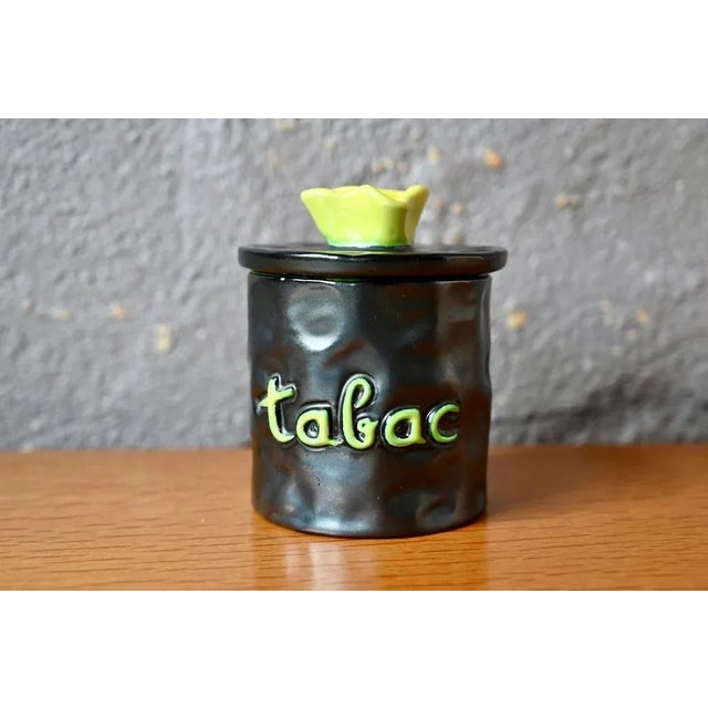 Vintage Elchinger Ceramic Tobacco Pot For Sale - Image 9 of 9