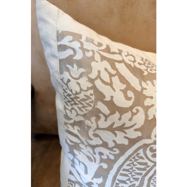 2020s Vintage Fortuny Orsini Print Pillow For Sale - Image 5 of 5