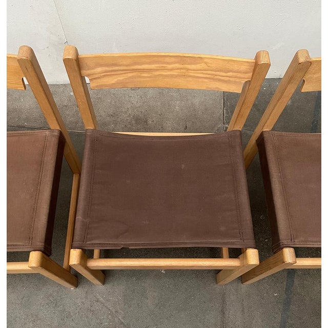 Mid-Century Swedish Safari Chair, 1960s, Set of 3 For Sale - Image 15 of 18