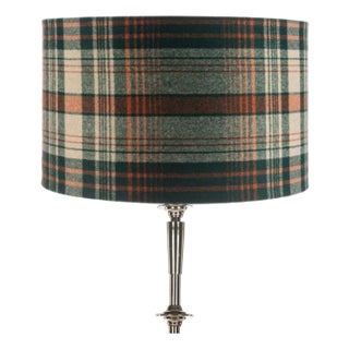 Mind the Gap Monterey Plaid Green Lampshade, Large For Sale