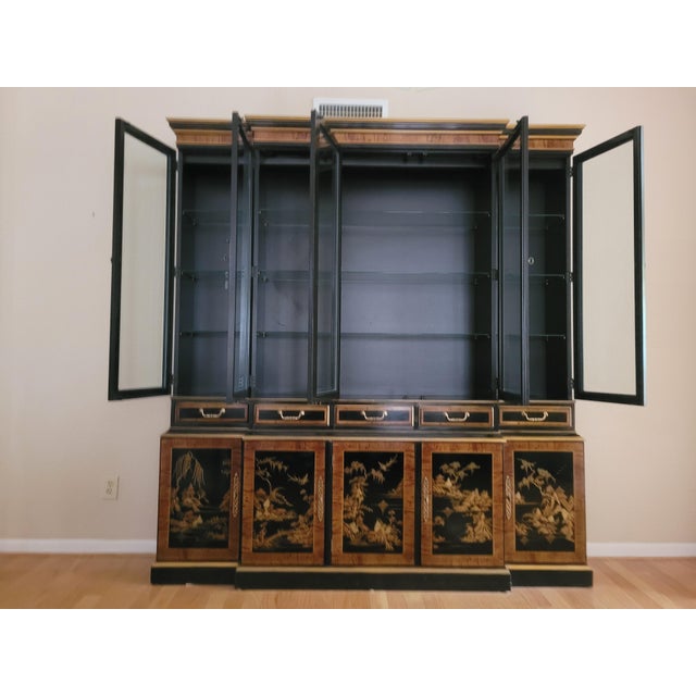 1980s Drexel Heritage Chinoiserie China With Lighting Chairish