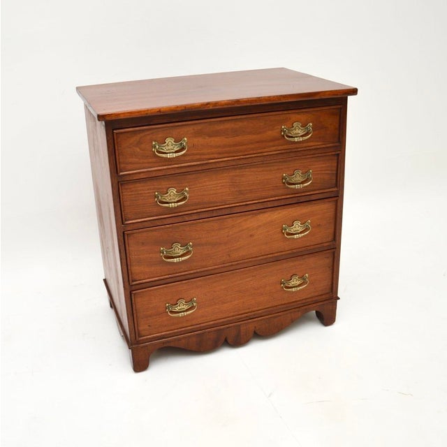 Brown Antique Victorian Chest of Drawers, 1890s For Sale - Image 8 of 8
