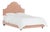 Halsted Bed in Pink Champagne Luxe Velvet, Full For Sale