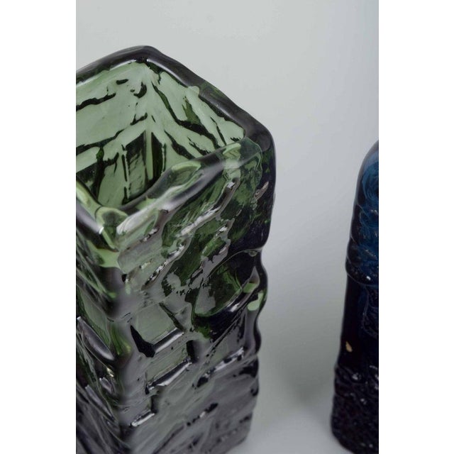 Art Glass Vases by Göte Augustsson for Ruda Glasbruk, 1970s, Set of 2 For Sale - Image 3 of 5
