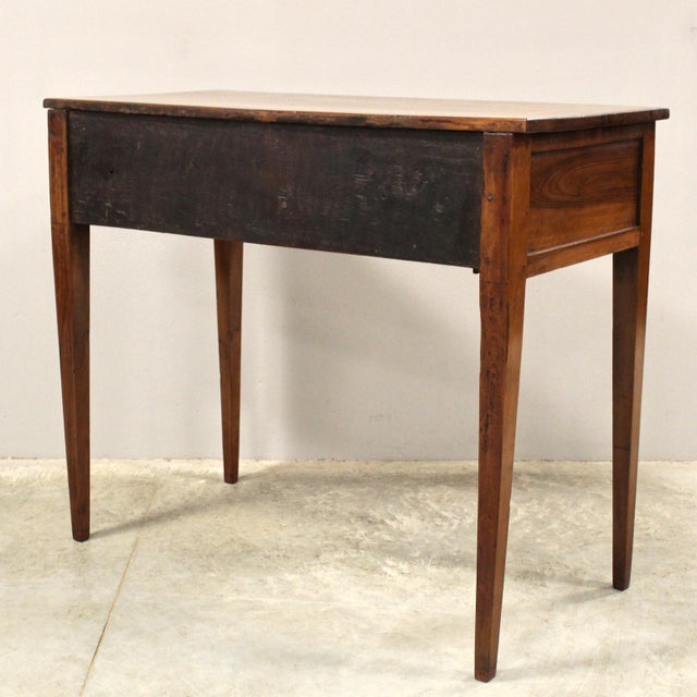 Antique Italian Louis XVI Console Table in Walnut, 1700s For Sale - Image 5 of 12
