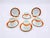 Empire Model Palermo Decor Coffee Cups by Richard Ginori for Doccia Manufactory, 1980s, Set of 6 For Sale - Image 6 of 6