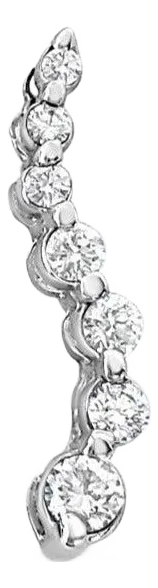 1/4CT. Diamond Journey Necklace 14k White Gold 16"
