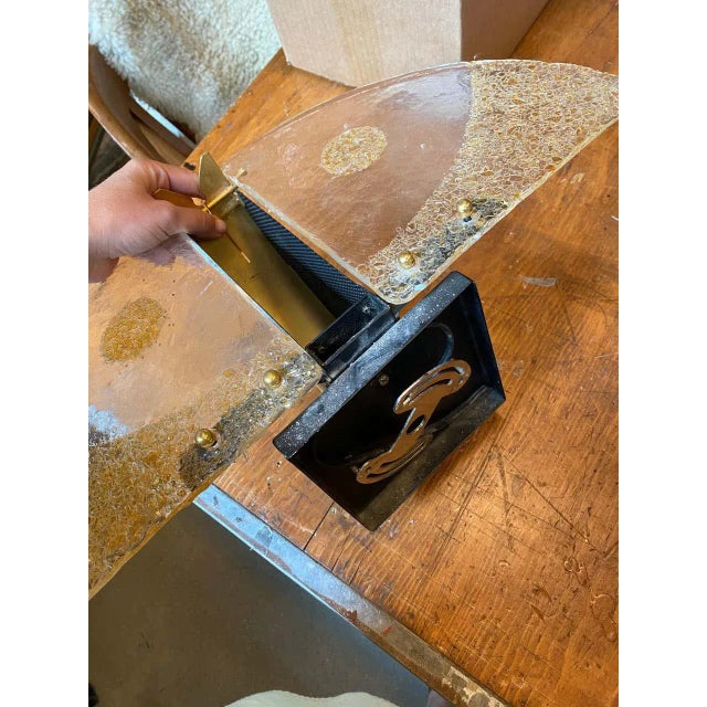 Italian Mazzega Sconces With Murano Glass, 1970s - a Pair For Sale - Image 10 of 11