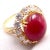Van Cleef & Arpels 1960s Van Cleef & Arpels Large Cabochon Burmese No Heat Ruby Diamond Gold Ring Gia, Size 6 For Sale - Image 4 of 15