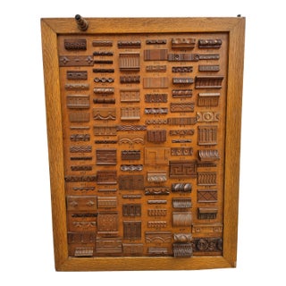 Mercantile Architectural Wood Molding Trim Display (Panel B) For Sale