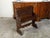 Italian 19th Century Walnut Hall Bench with Carved Back and Large Volutes For Sale - Image 4 of 12