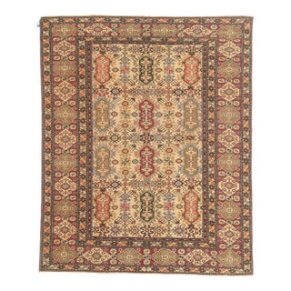 Vintage Turkish Oushak Rug, 05'06 X 06'09 For Sale