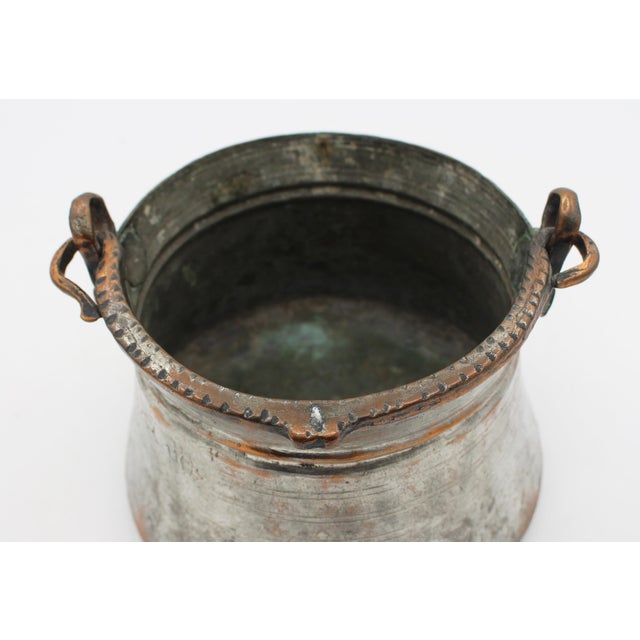 Metal Dated 1894 Armenian Tinned Copper Cooking or Yogurt Pot For Sale - Image 7 of 8