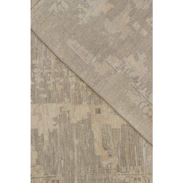 Textile 2010s Rug & Kilim’s Oushak Style Oversized Rug in Greige With Floral Pattern For Sale - Image 7 of 7