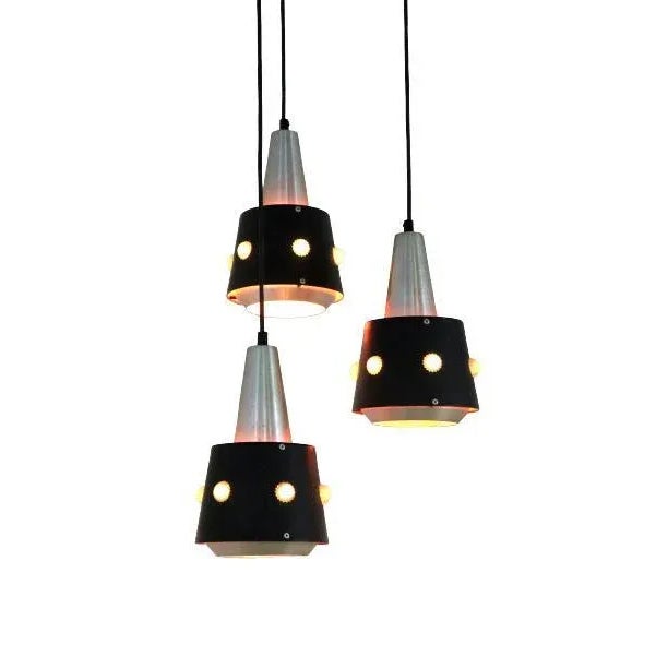 Black Hanging Lamp in Metal from Cascade For Sale - Image 8 of 16